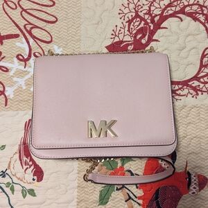 Michael Kors Blush Pink Crossbody Clutch